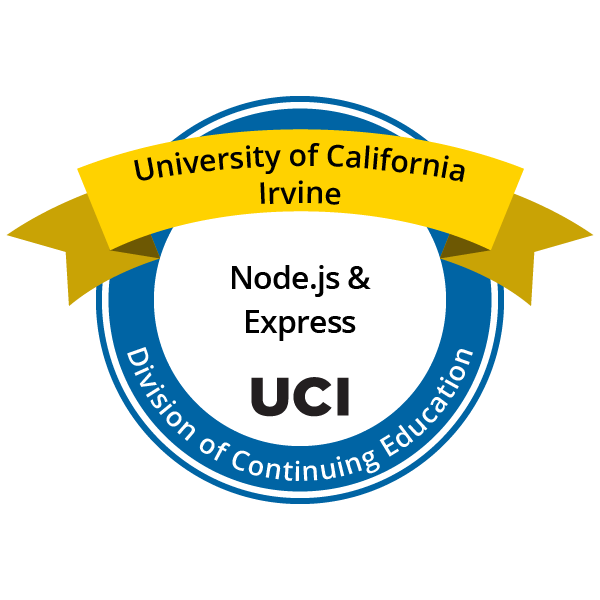 node and express badge